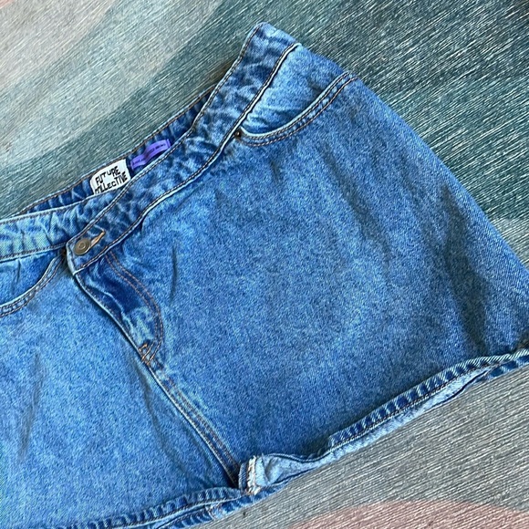 Future Collective Western Blue Denim Skirt - Picture 2 of 6